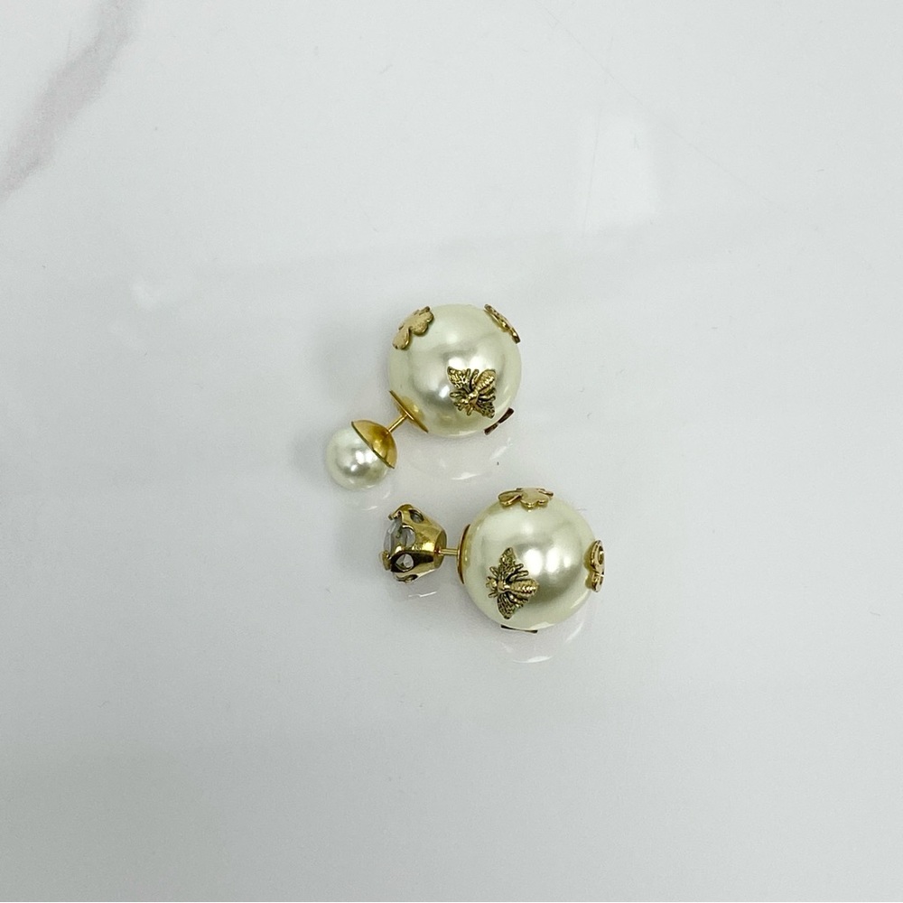 Christian Dior Pearl Earrings